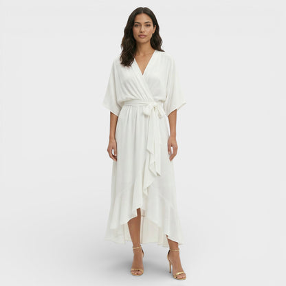 BEATRIZ – Vestido elegante de mujer con escote en pico