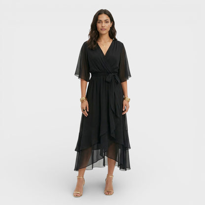 BEATRIZ – Vestido elegante de mujer con escote en pico