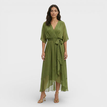 BEATRIZ – Vestido elegante de mujer con escote en pico