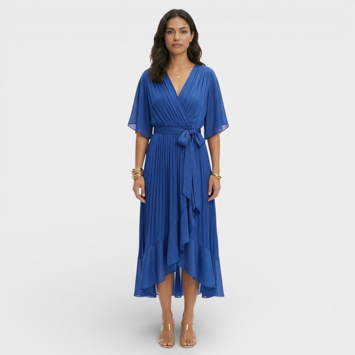 BEATRIZ – Vestido elegante de mujer con escote en pico