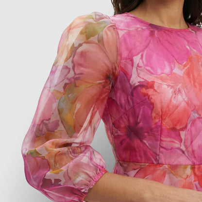 CARLA – Vestido midi floral para invitada de boda