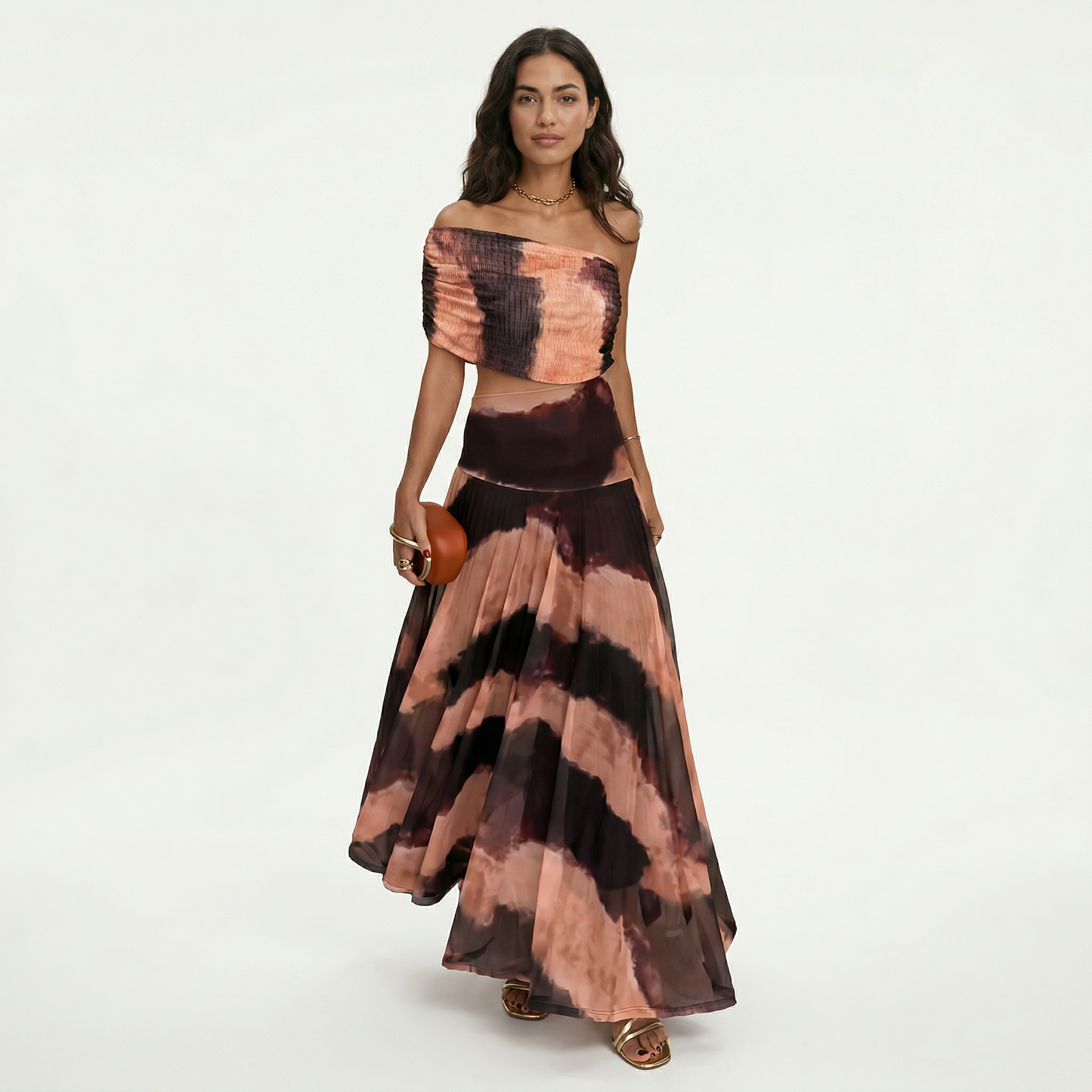 ALEJANDRA – Vestido largo elegante de un hombro para invitada