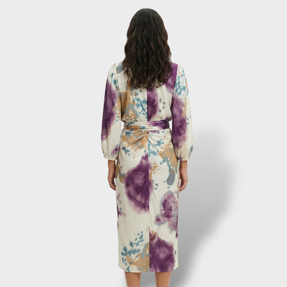 CONSTANZA – Vestido midi elegante de dos piezas con escote en V