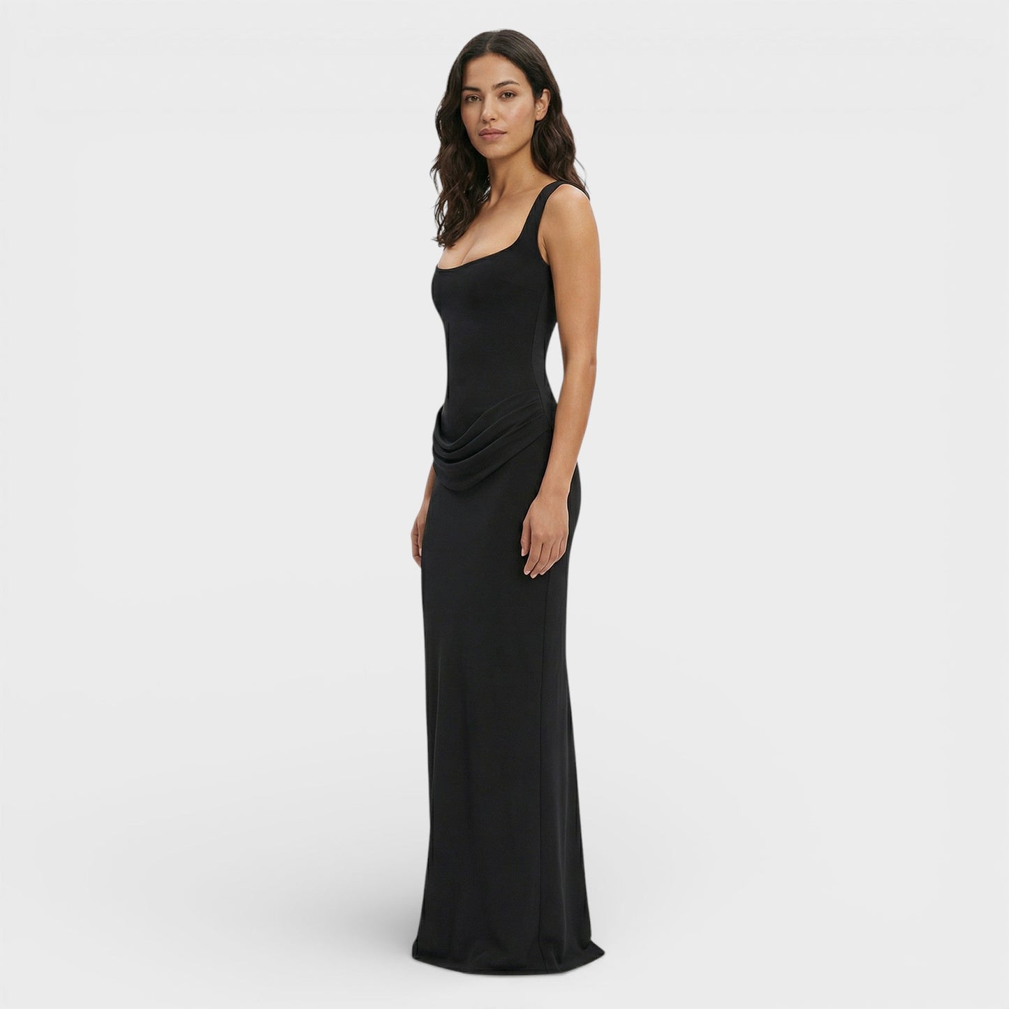 ISABELA – Vestido largo elegante con espalda descubierta y caída fluida