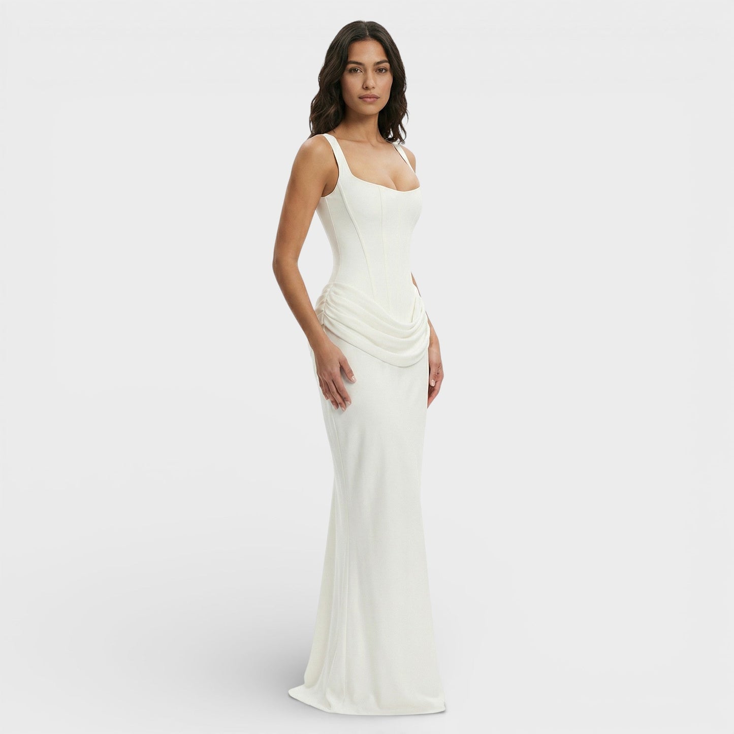 ISABELA – Vestido largo elegante con espalda descubierta y caída fluida