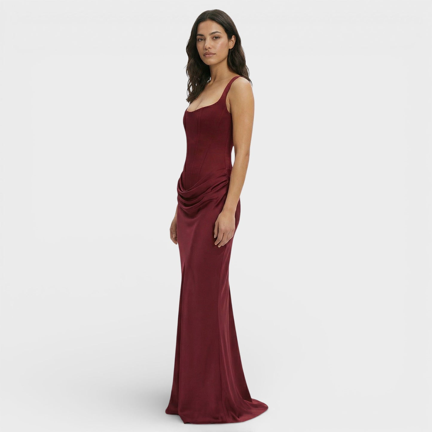 ISABELA – Vestido largo elegante con espalda descubierta y caída fluida