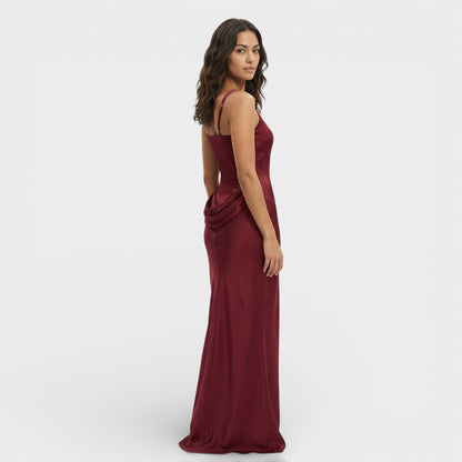 ISABELA – Vestido largo elegante con espalda descubierta y caída fluida