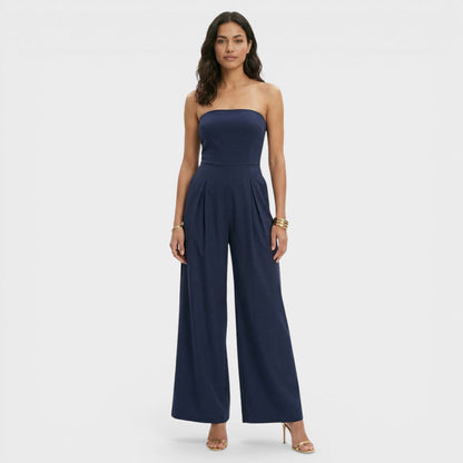 SOFÍA – Mono de mujer bandeau con pierna ancha