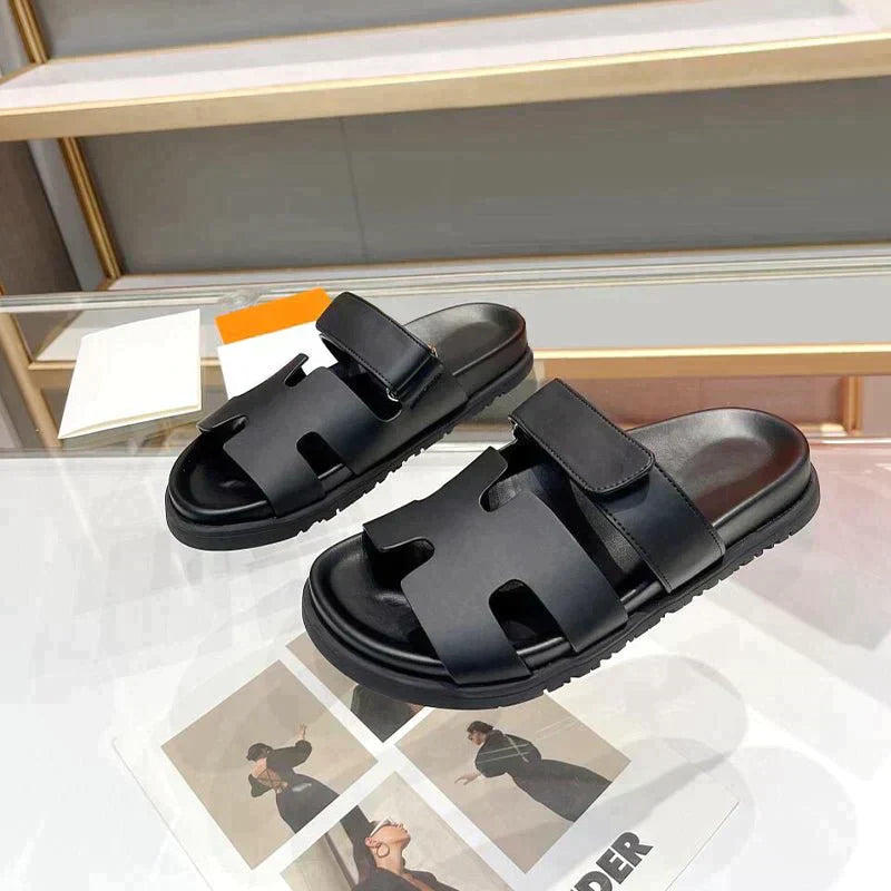 Sandalias Gladiadoras Elegantes con Cierre de Velcro Ajustable para Damas – HIRA