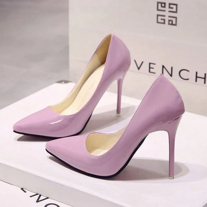 Zapatos de tacón alto para mujer con laterales descubiertos – EDITALIA