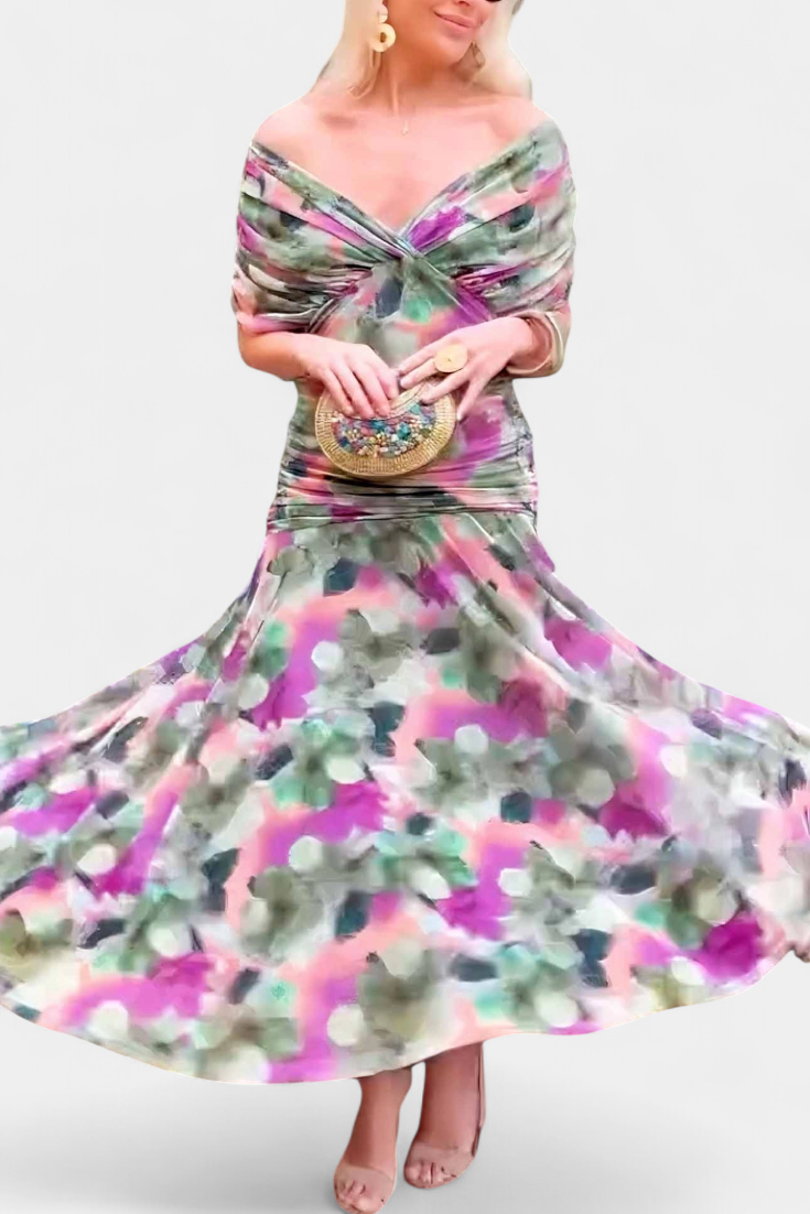 Eryzziah – Vestido maxi elegante para mujer