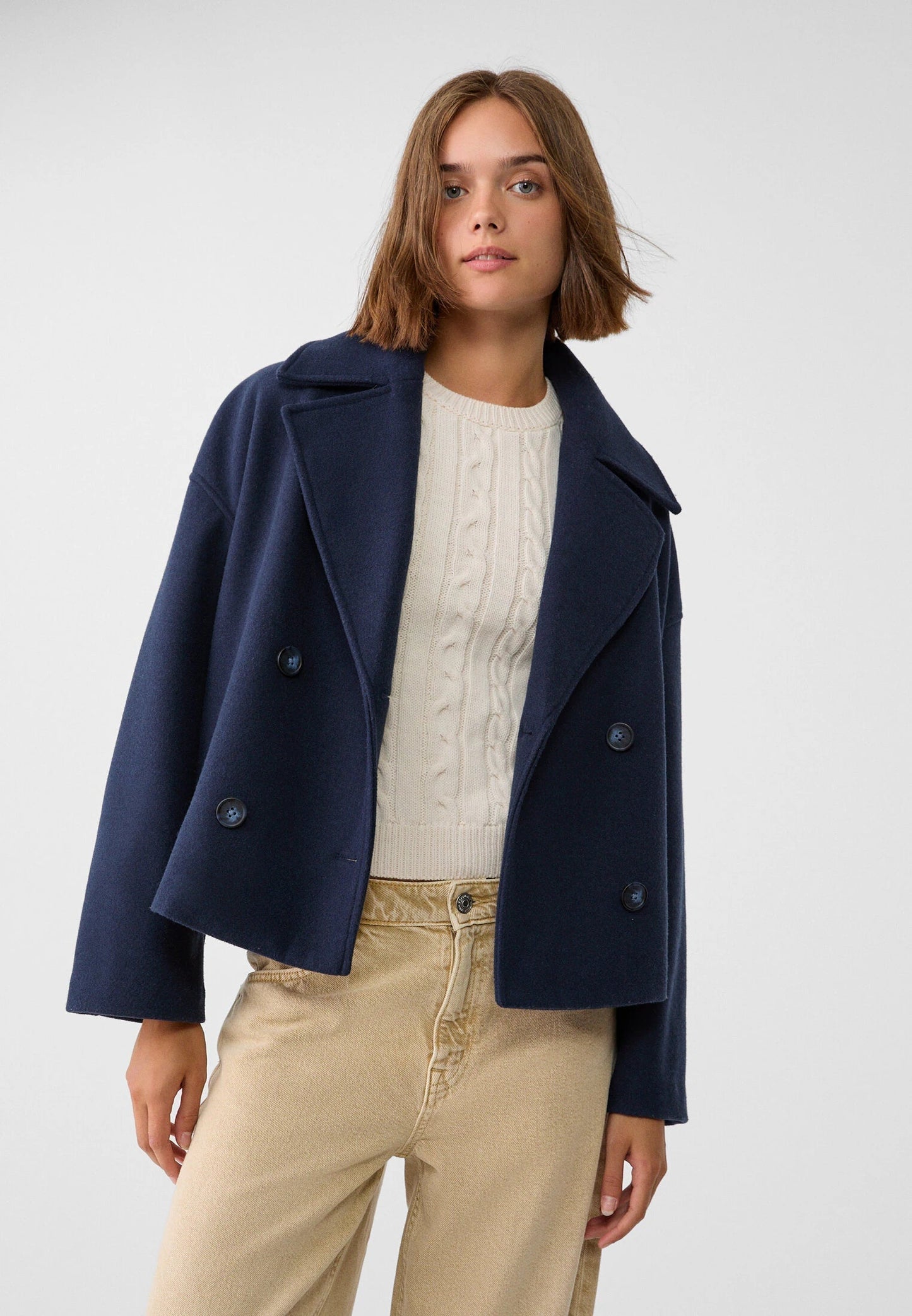 Chaqueta para mujer de invierno con doble botonadura - SARA