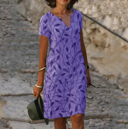 GRACIOUS – Vestido de verano para mujer con escote en V