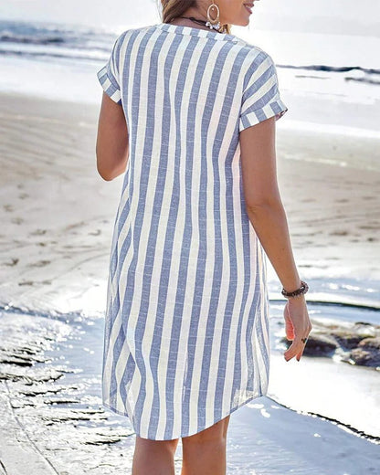 Oceana – Vestido de verano con escote en V para mujer
