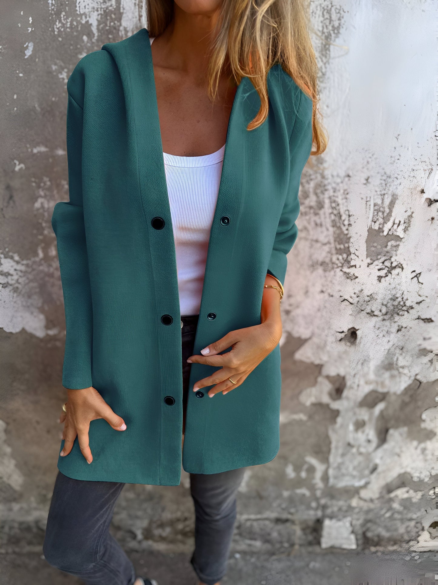 VALMA - Chaqueta casual con capucha para mujeres
