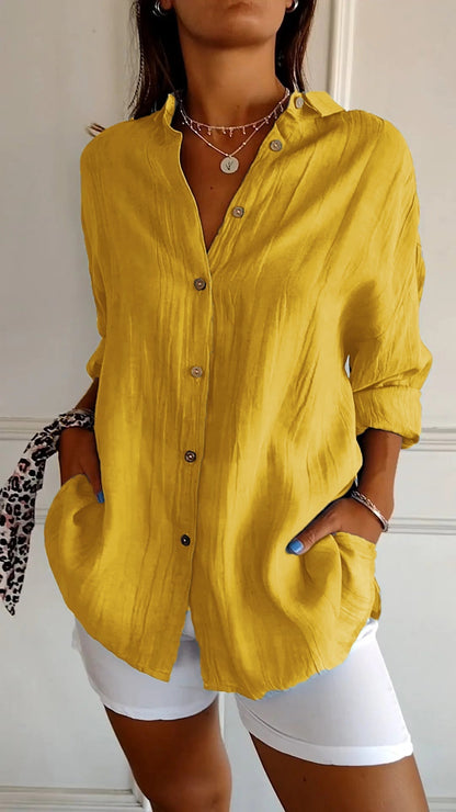Carina – Camisa casual de botones para mujer