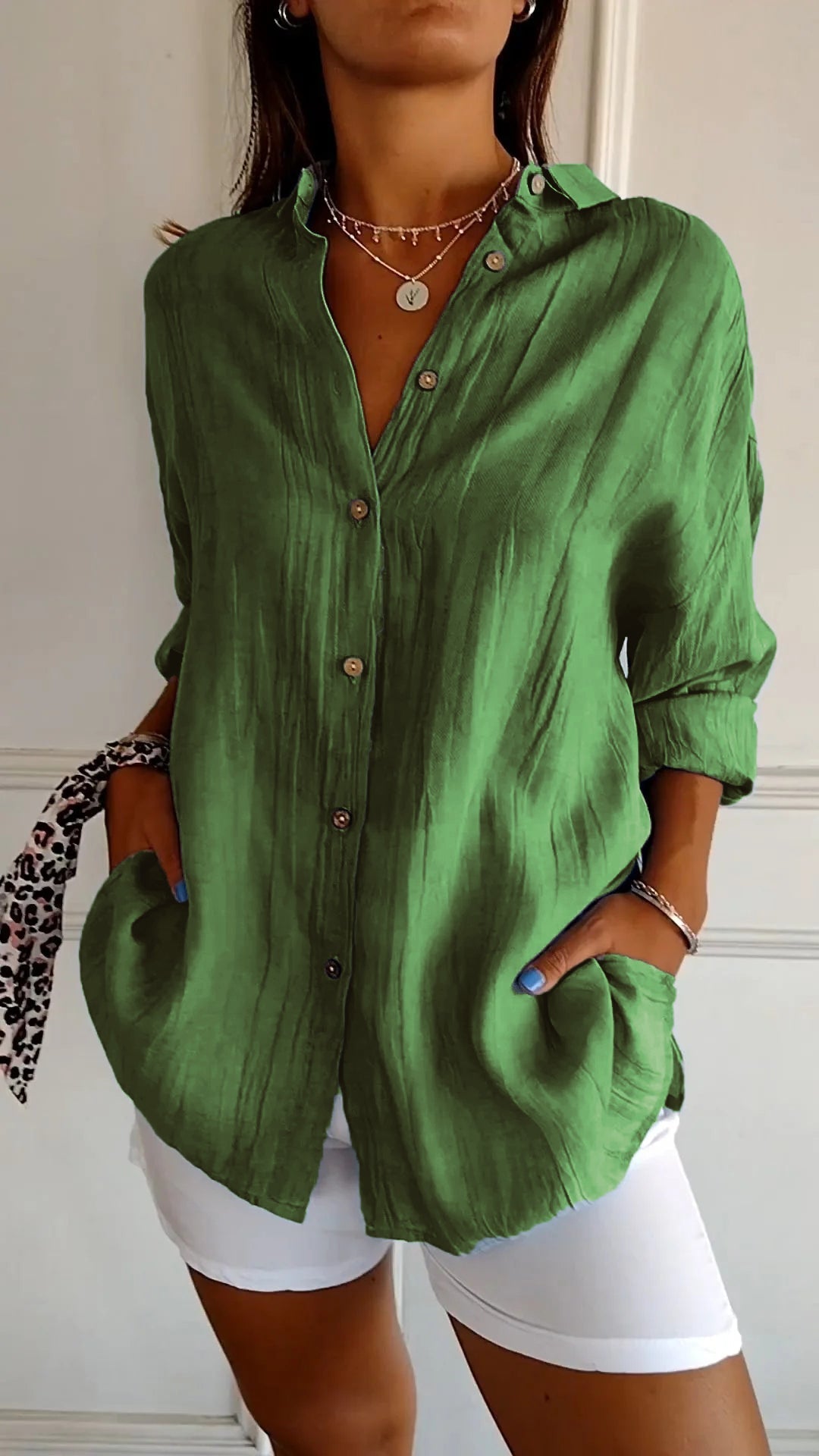 Carina – Camisa casual de botones para mujer