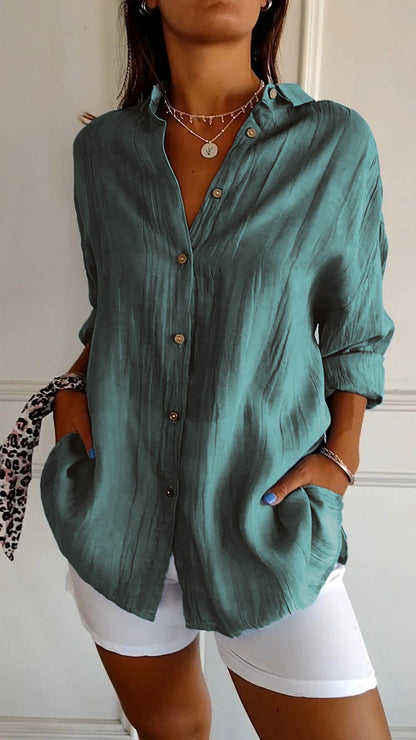 Carina – Camisa casual de botones para mujer