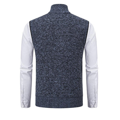 LEVAR - Cárdigan de punto con cremallera para hombre