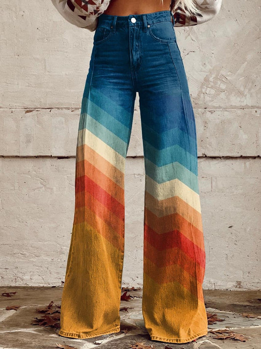 Pantalón acampanado de estilo retro para mujer – NOVA