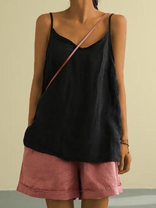 Blusa larga de lino fresco para mujer – CALYPSA