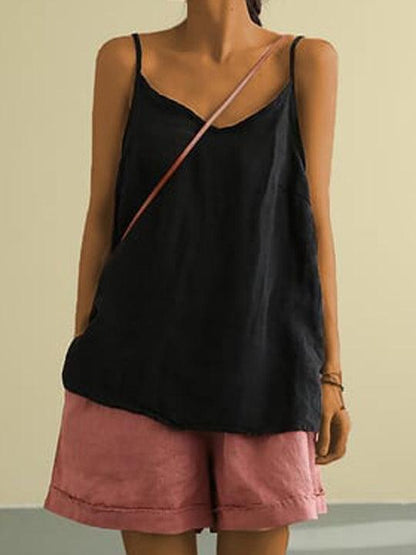 Blusa larga de lino fresco para mujer – CALYPSA