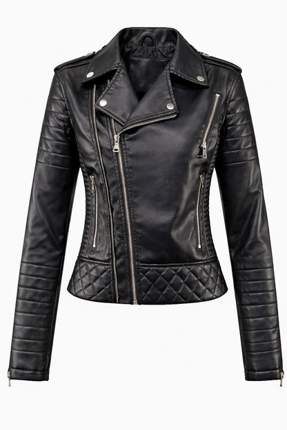 KRISTI - Chaqueta de moto de cuero para mujeres