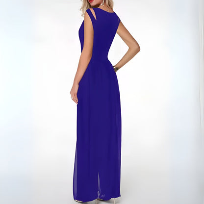 Vestido de noche elegante con hombros descubiertos y corte entallado – ELARA