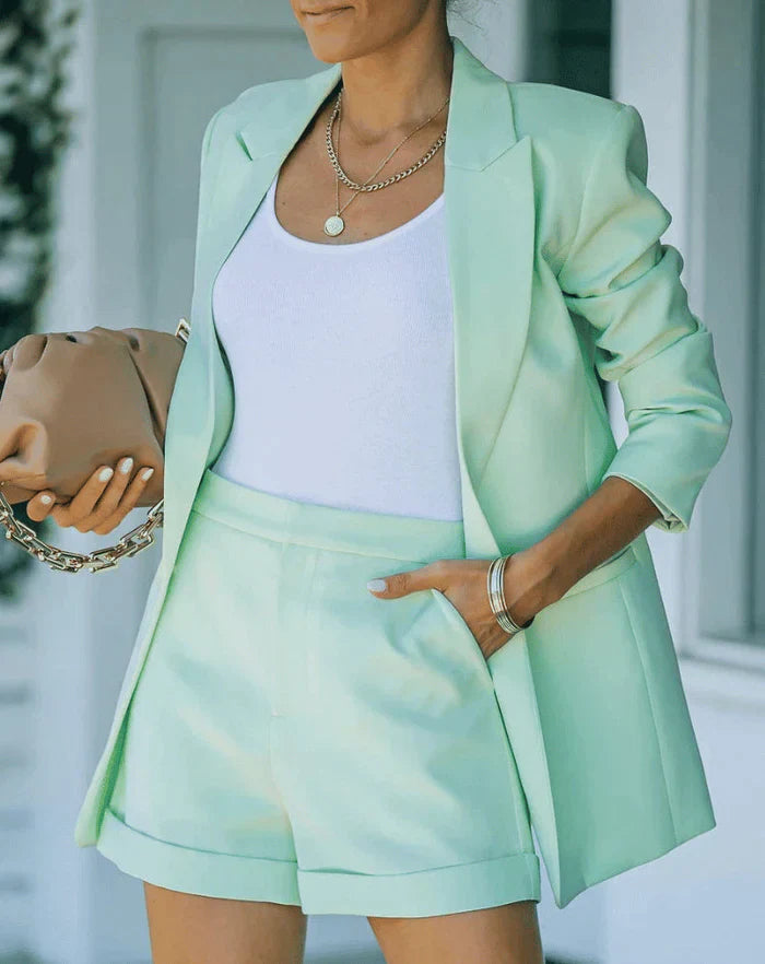 Verona – Mono corto con blazer y pernera recta para mujer
