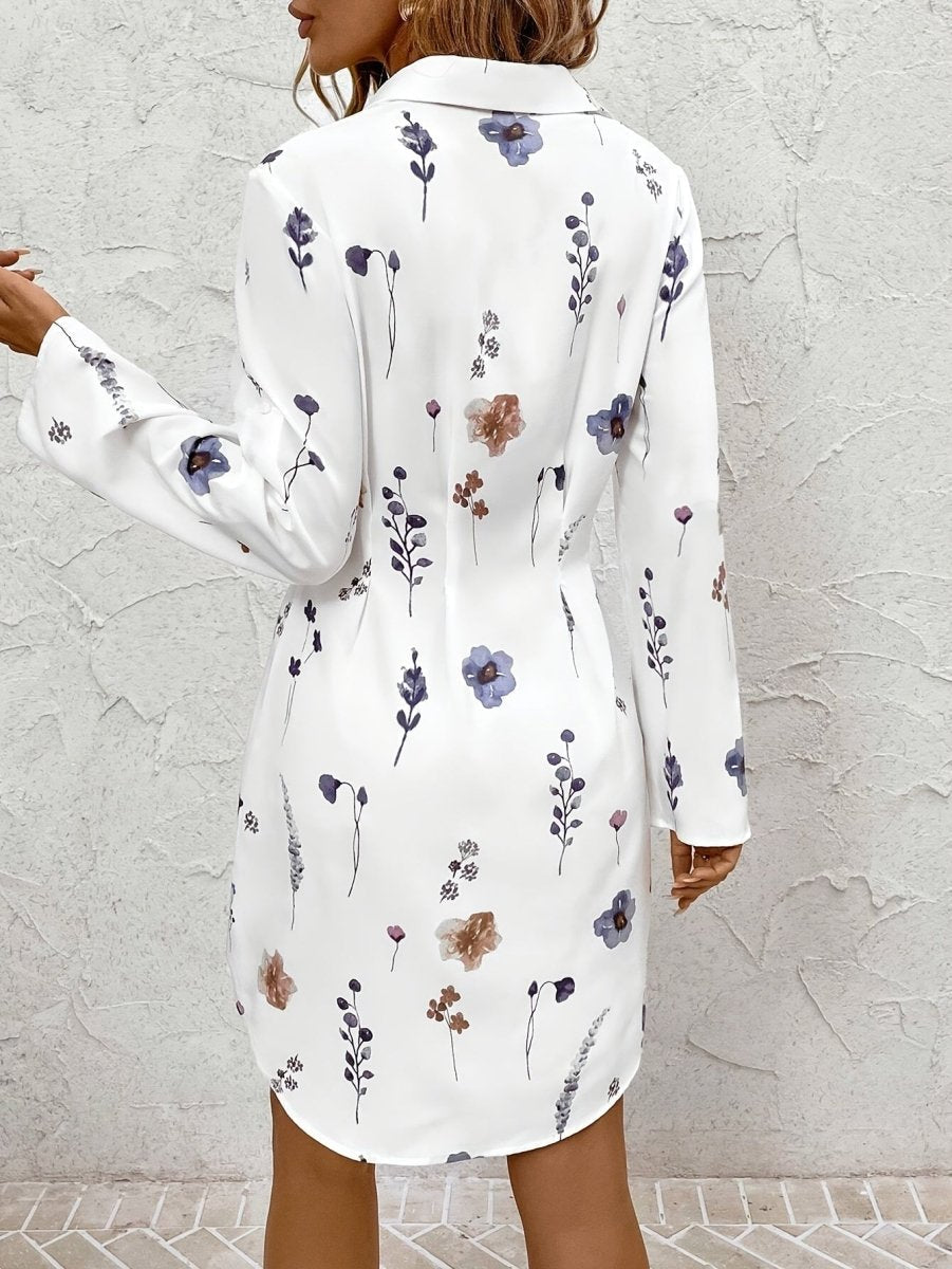 Vestido floral de mujer con corte fluido y aire romántico – LIORA