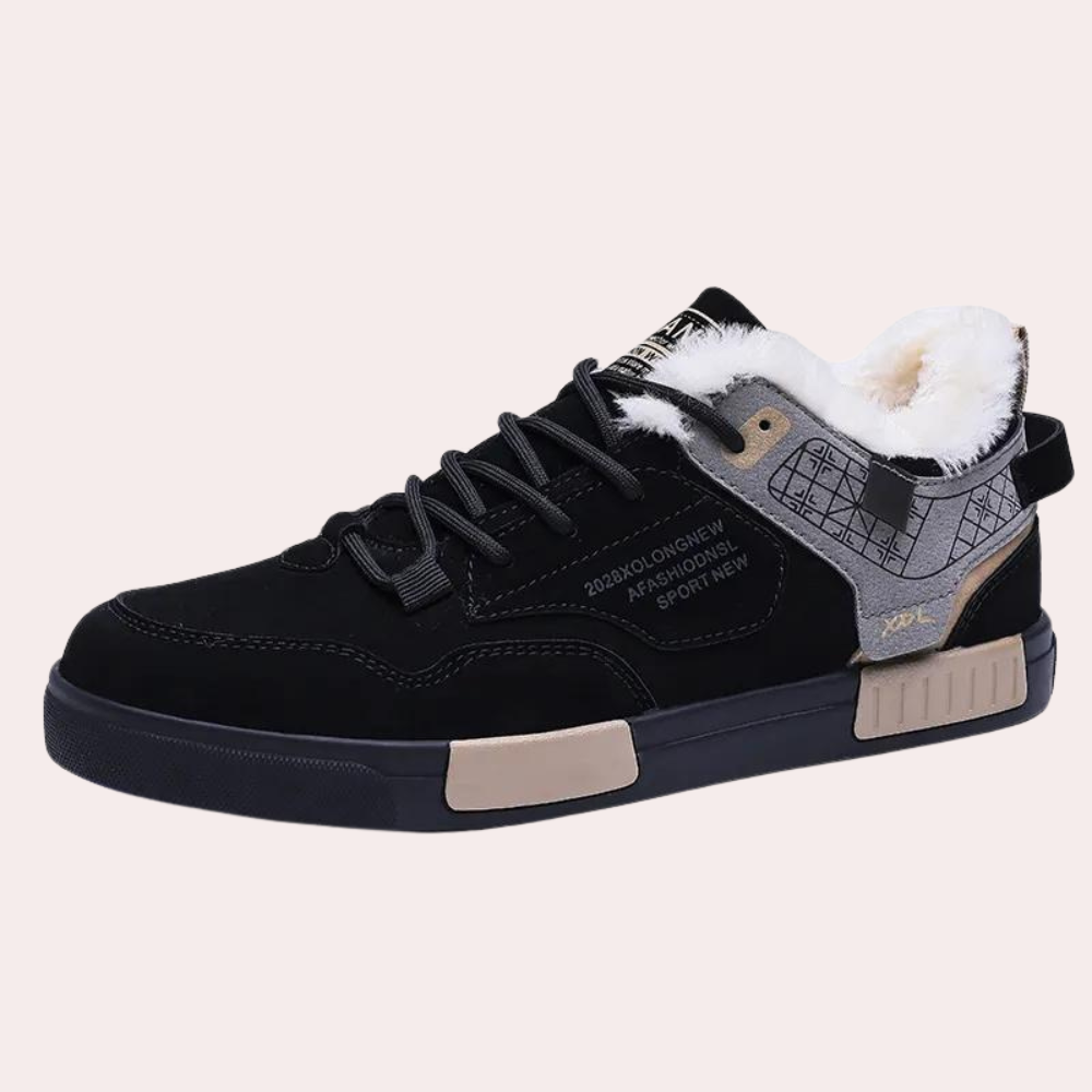 MATEO - Zapatillas de invierno para hombre con forro de felpa