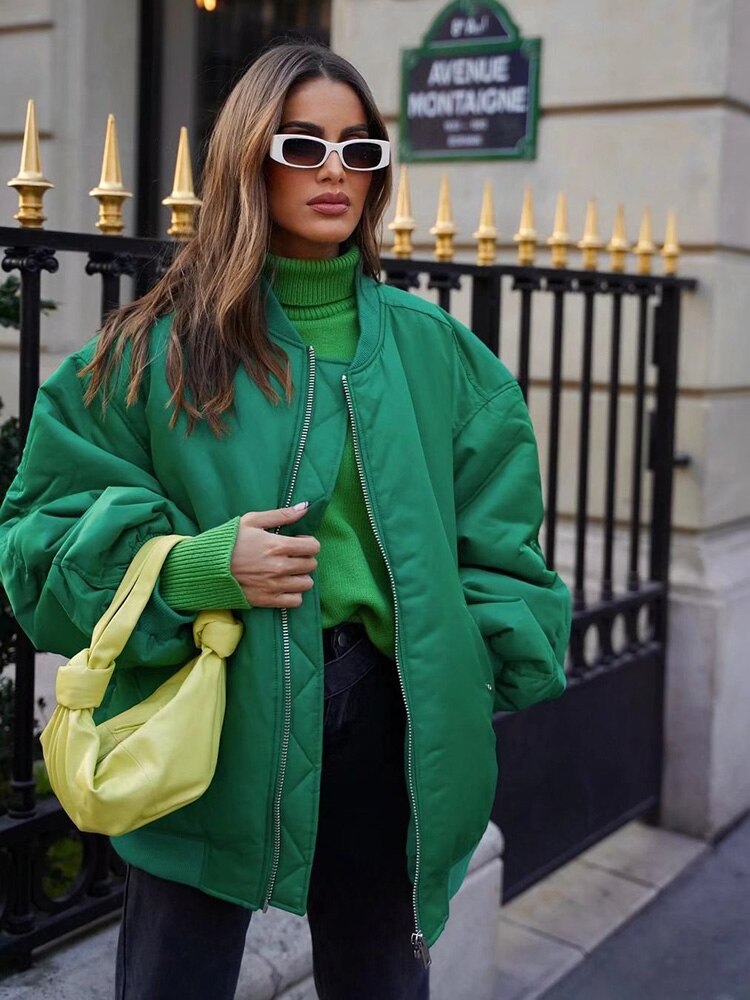 CORNELIA - Chaqueta bomber extragrande para mujeres