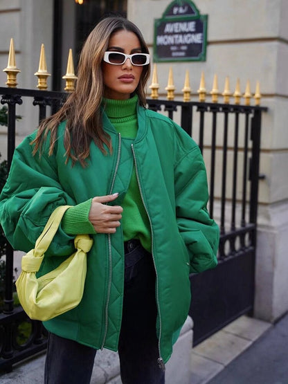 CORNELIA - Chaqueta bomber extragrande para mujeres