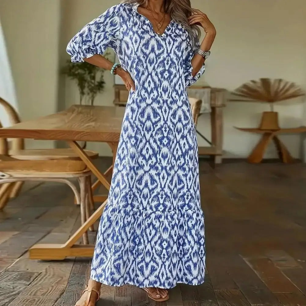 ZAYNAB – Vestido de verano para mujer con escote en V