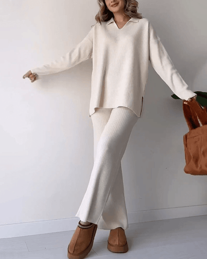 Marissa – Conjunto de dos piezas con top corto y falda midi para mujer