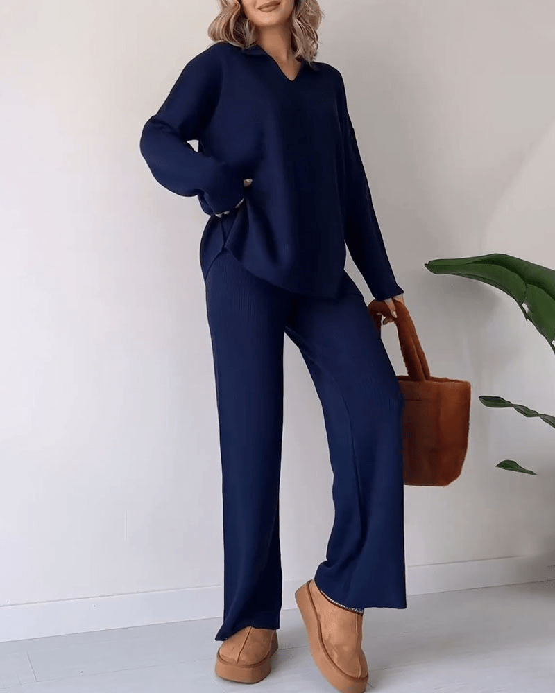 Marissa – Conjunto de dos piezas con top corto y falda midi para mujer