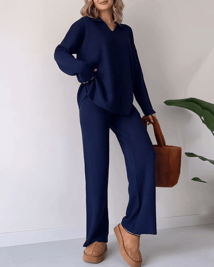 Marissa – Conjunto de dos piezas con top corto y falda midi para mujer