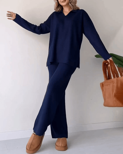 Marissa – Conjunto de dos piezas con top corto y falda midi para mujer