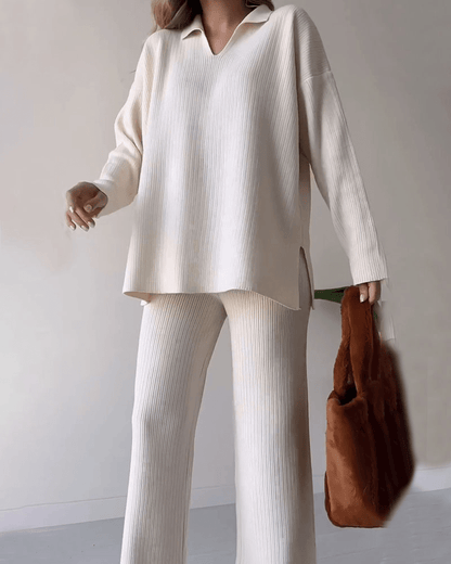 Marissa – Conjunto de dos piezas con top corto y falda midi para mujer