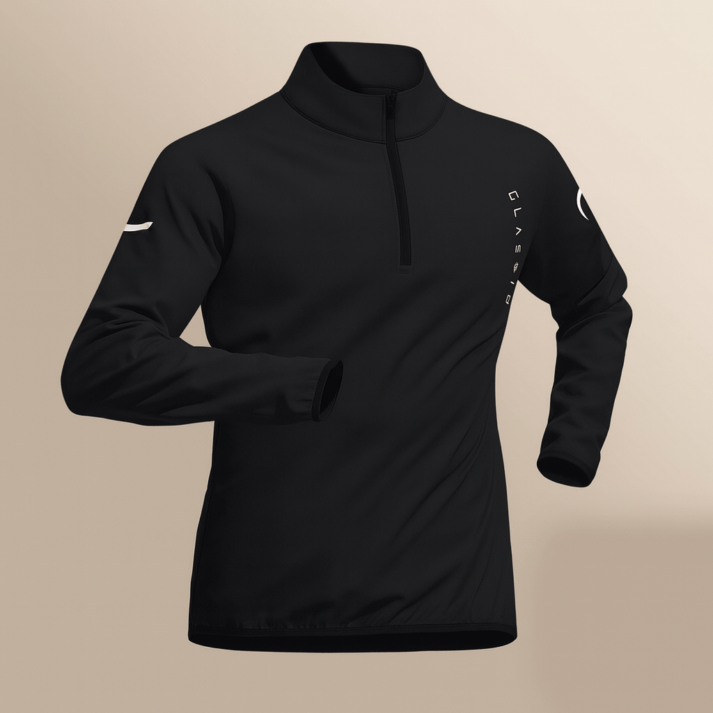 Maxwell – Conjunto activo de hombre con cremallera superior y manga larga