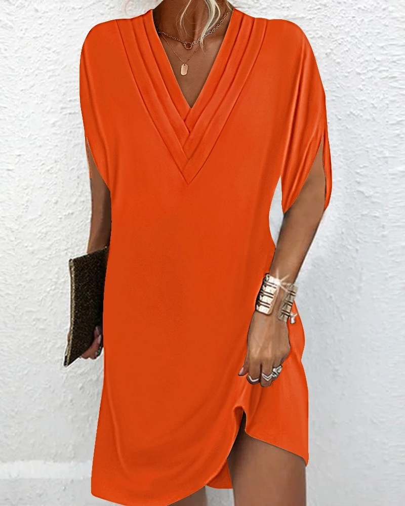 Valentina – Vestido de verano con escote en V para mujer