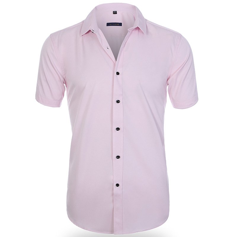 Lorenzo – Camisa de hombre de corte entallado con mangas cortas