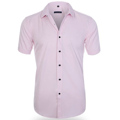 Lorenzo – Camisa de hombre de corte entallado con mangas cortas