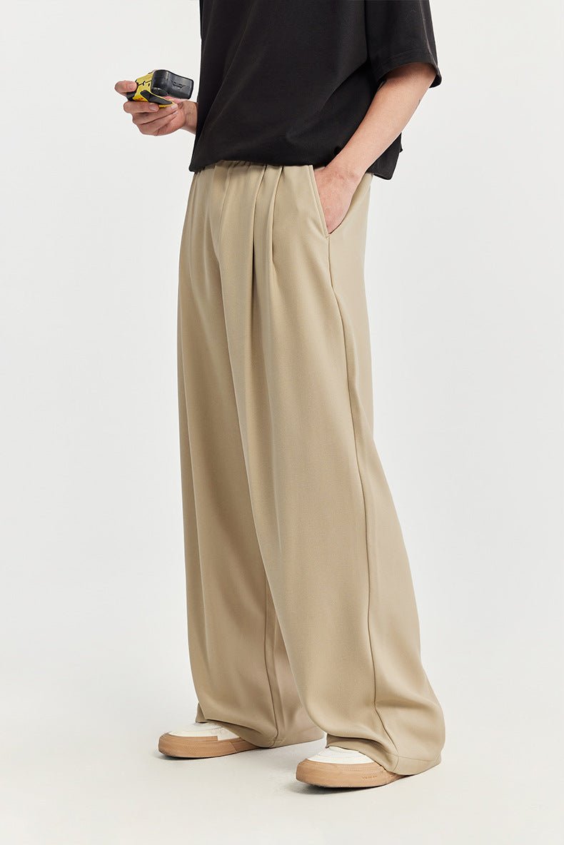 LUCAS – Pantalones anchos de lino para hombre con cintura ajustable
