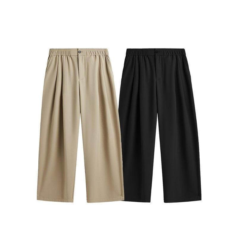 LUCAS – Pantalones anchos de lino para hombre con cintura ajustable
