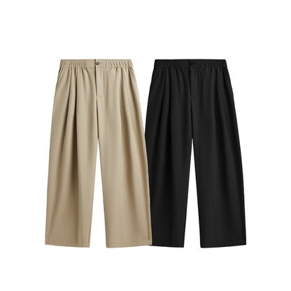 LUCAS – Pantalones anchos de lino para hombre con cintura ajustable