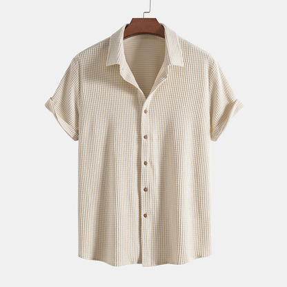 Kaelis – Conjunto casual de camisa y pantalón corto para hombre