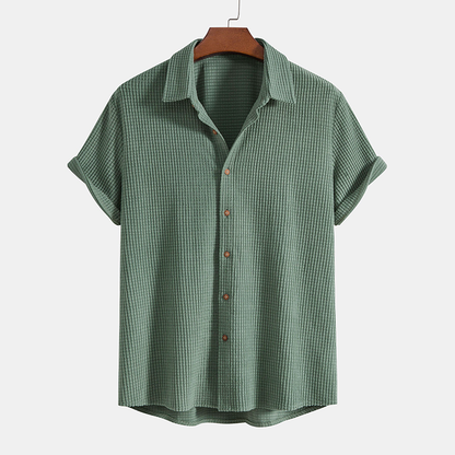 Kaelis – Conjunto casual de camisa y pantalón corto para hombre