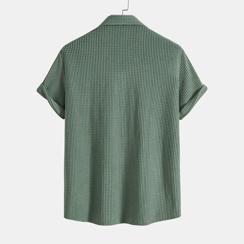 Kaelis – Conjunto casual de camisa y pantalón corto para hombre