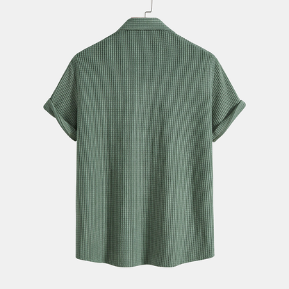Kaelis – Conjunto casual de camisa y pantalón corto para hombre